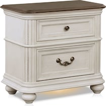 mayfair white nightstand   