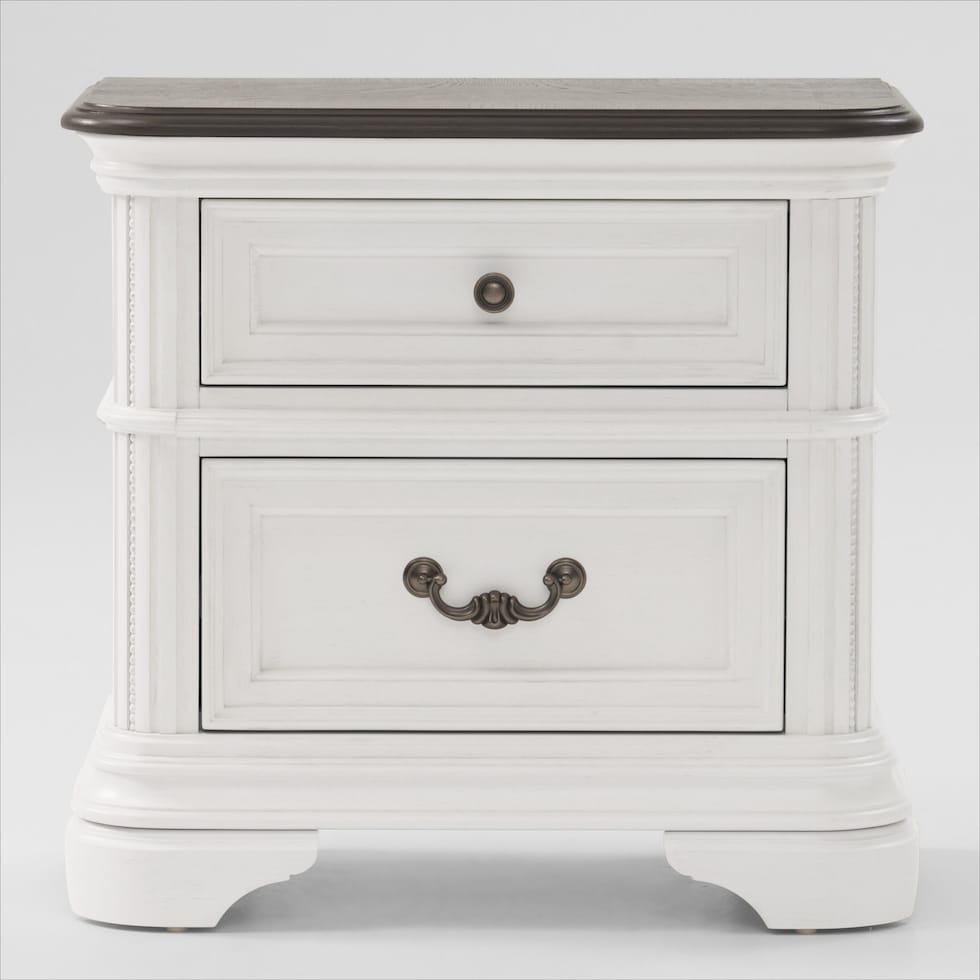 mayfair white nightstand   