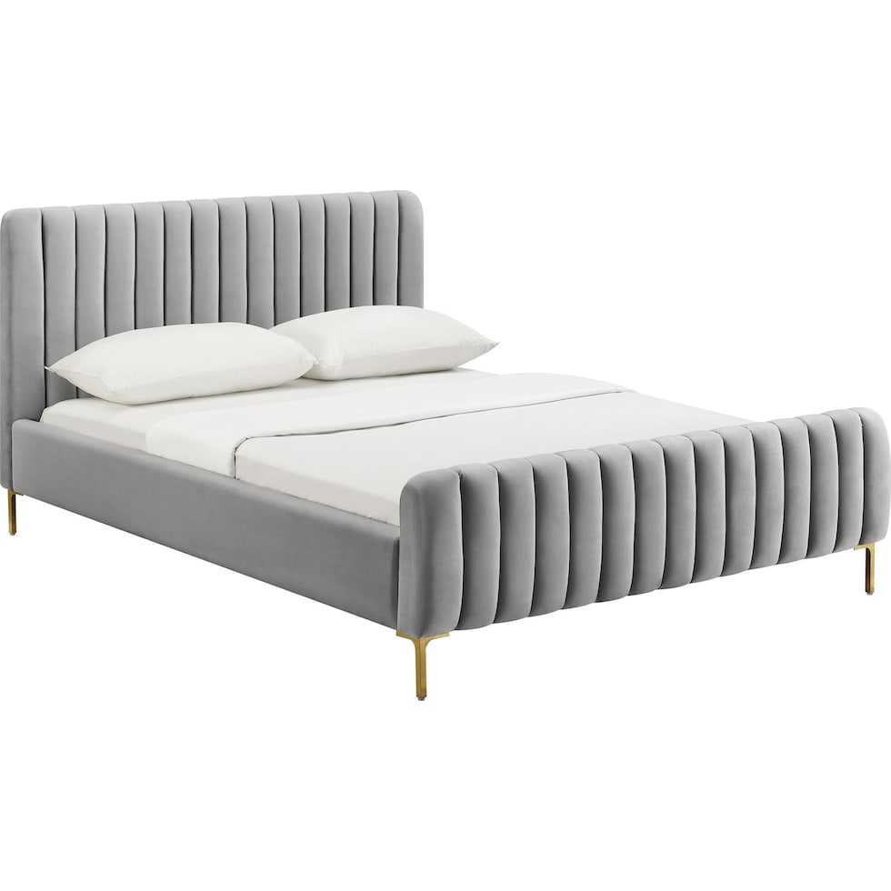 maylin gray queen bed   