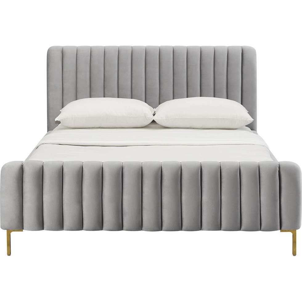maylin gray queen bed   