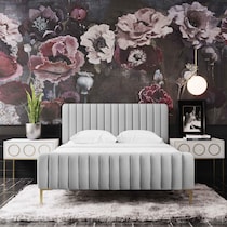 maylin gray queen bed   