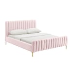 maylin pink queen bed   