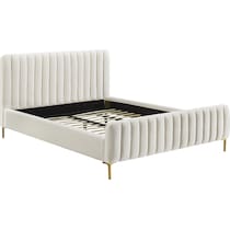 maylin white full upholstered bed   
