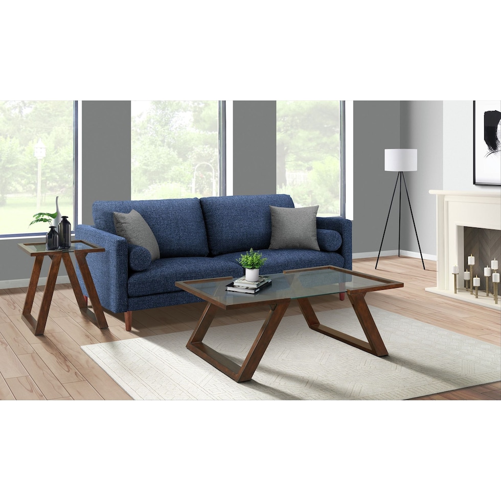 maysen dark brown coffee table   