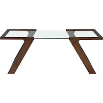 maysen dark brown coffee table   