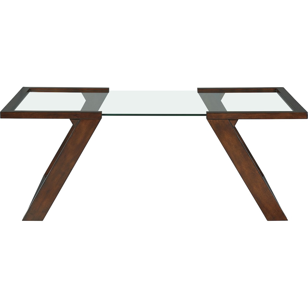 maysen dark brown coffee table   