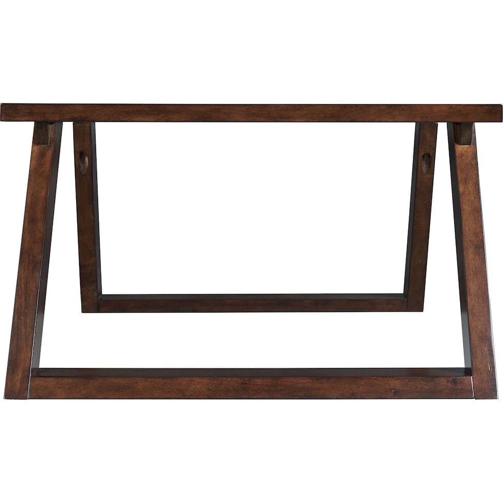 maysen dark brown coffee table   