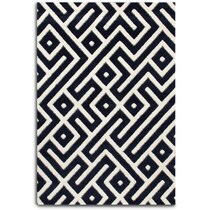 maze blue area rug ' x '   
