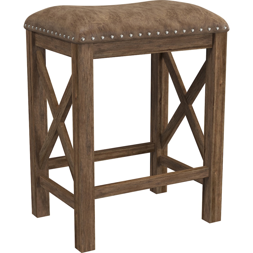 mazey light brown counter height stool   