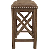 mazey light brown counter height stool   