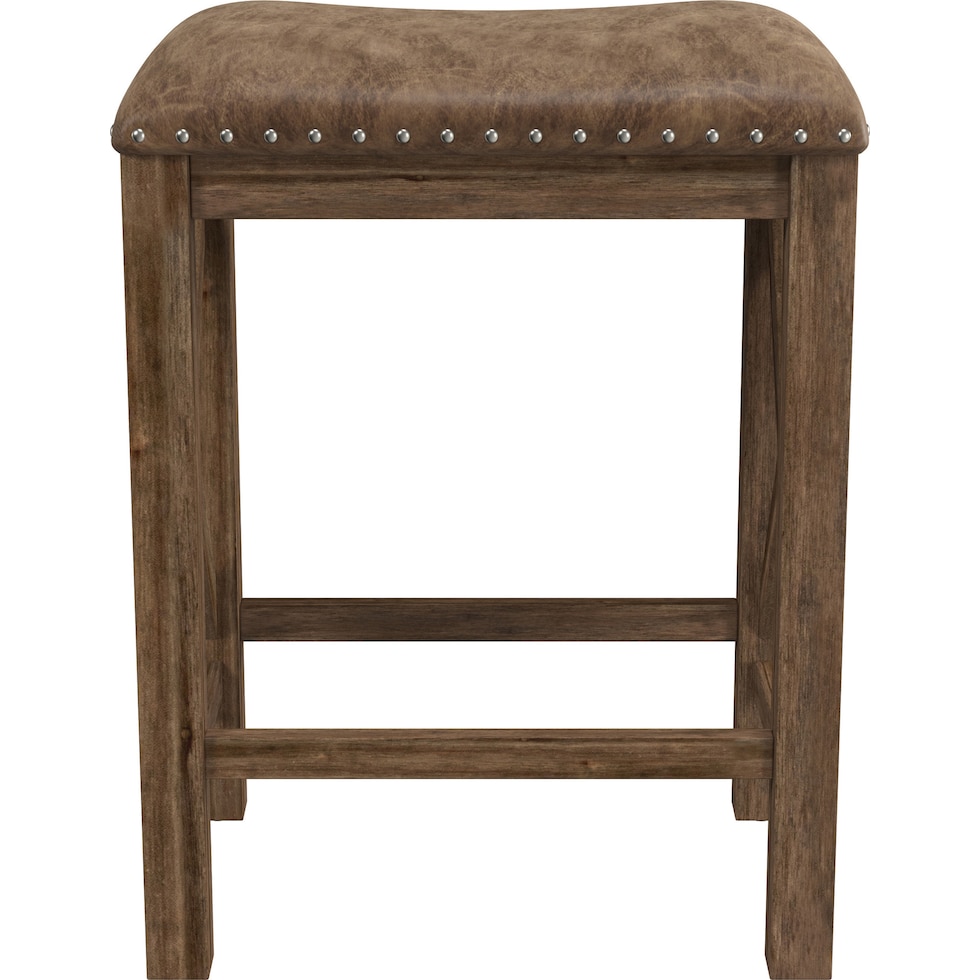 mazey light brown counter height stool   