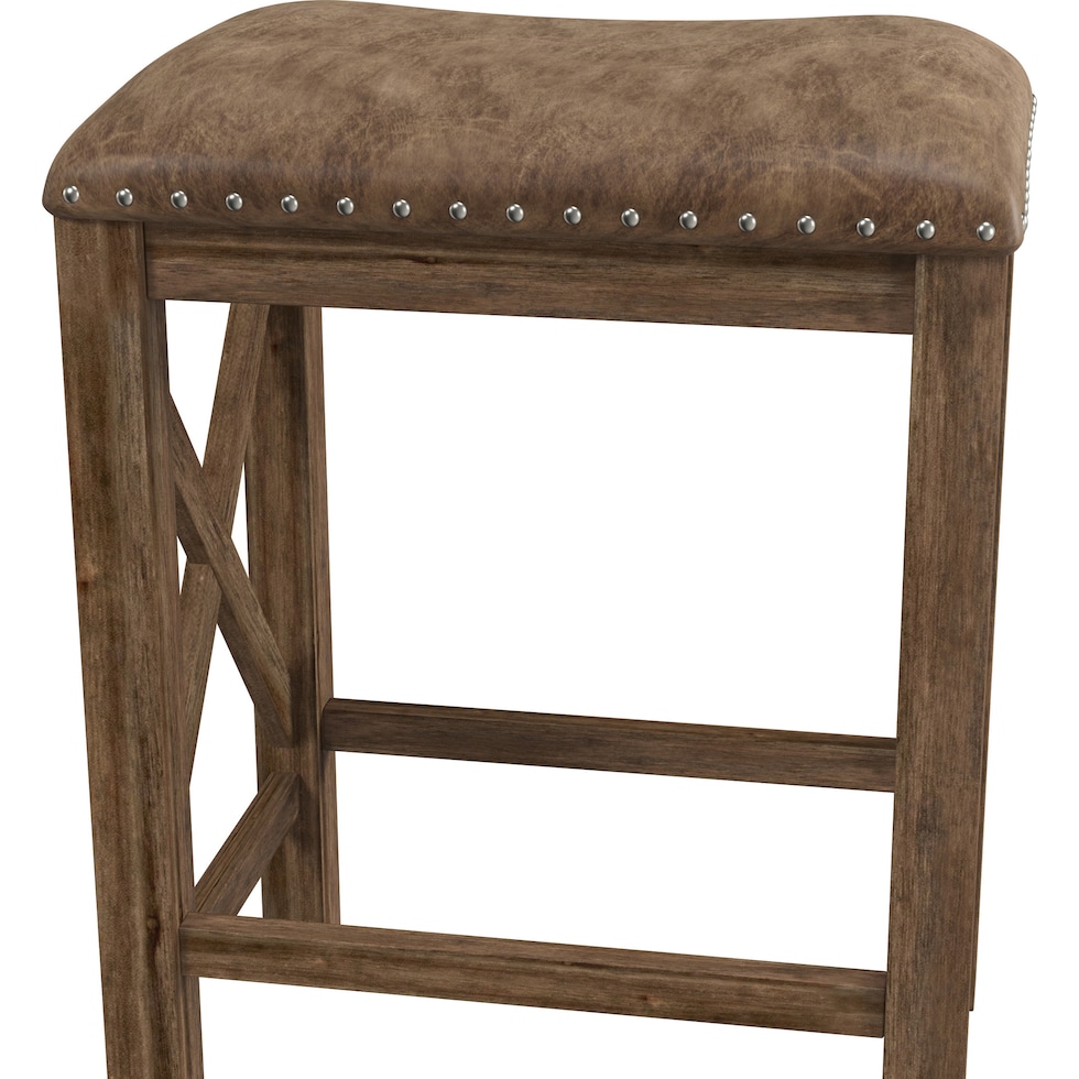 mazey light brown counter height stool   