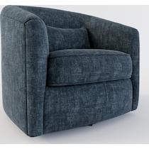mazzy blue accent chair   