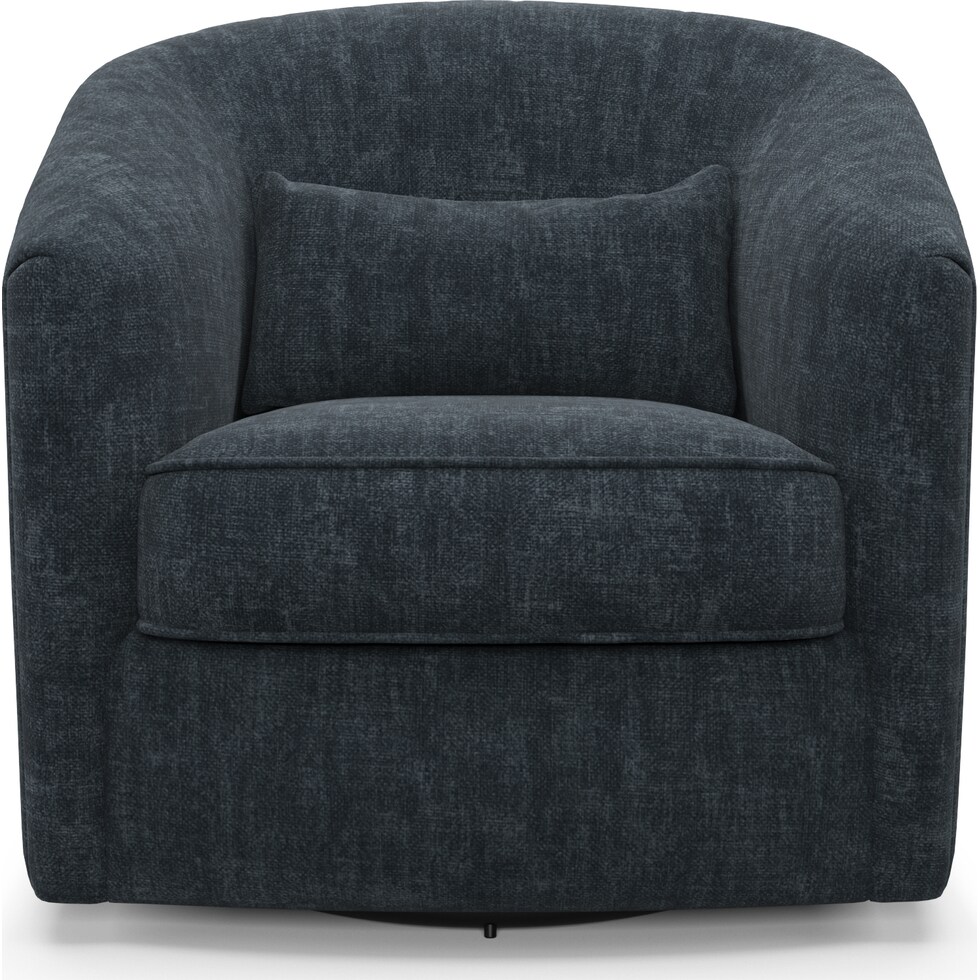 mazzy blue accent chair   