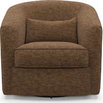 mazzy dark brown accent chair   