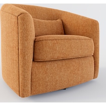 mazzy orange accent chair   