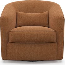 mazzy orange accent chair   