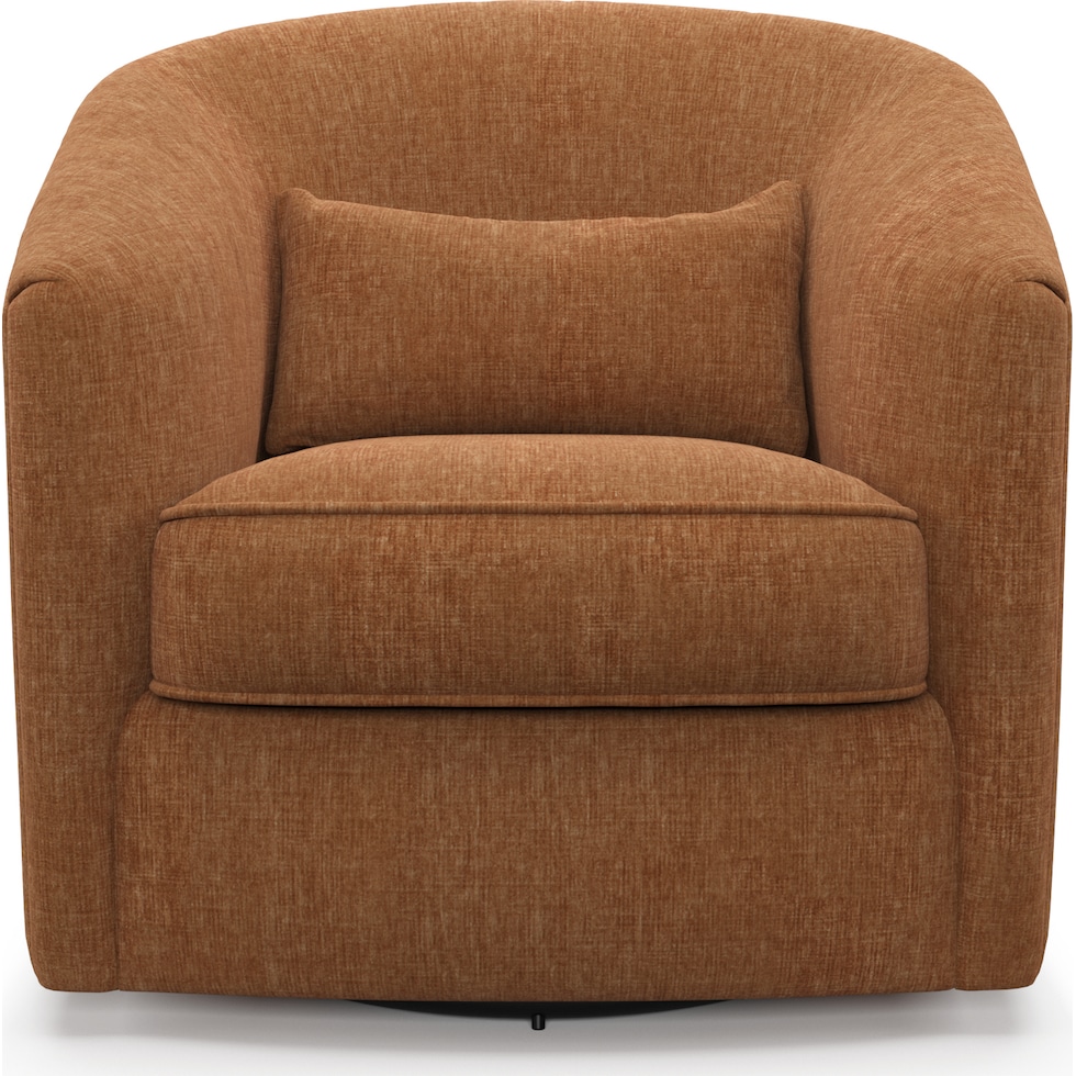 mazzy orange accent chair   
