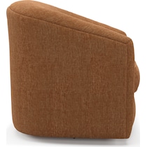 mazzy orange accent chair   