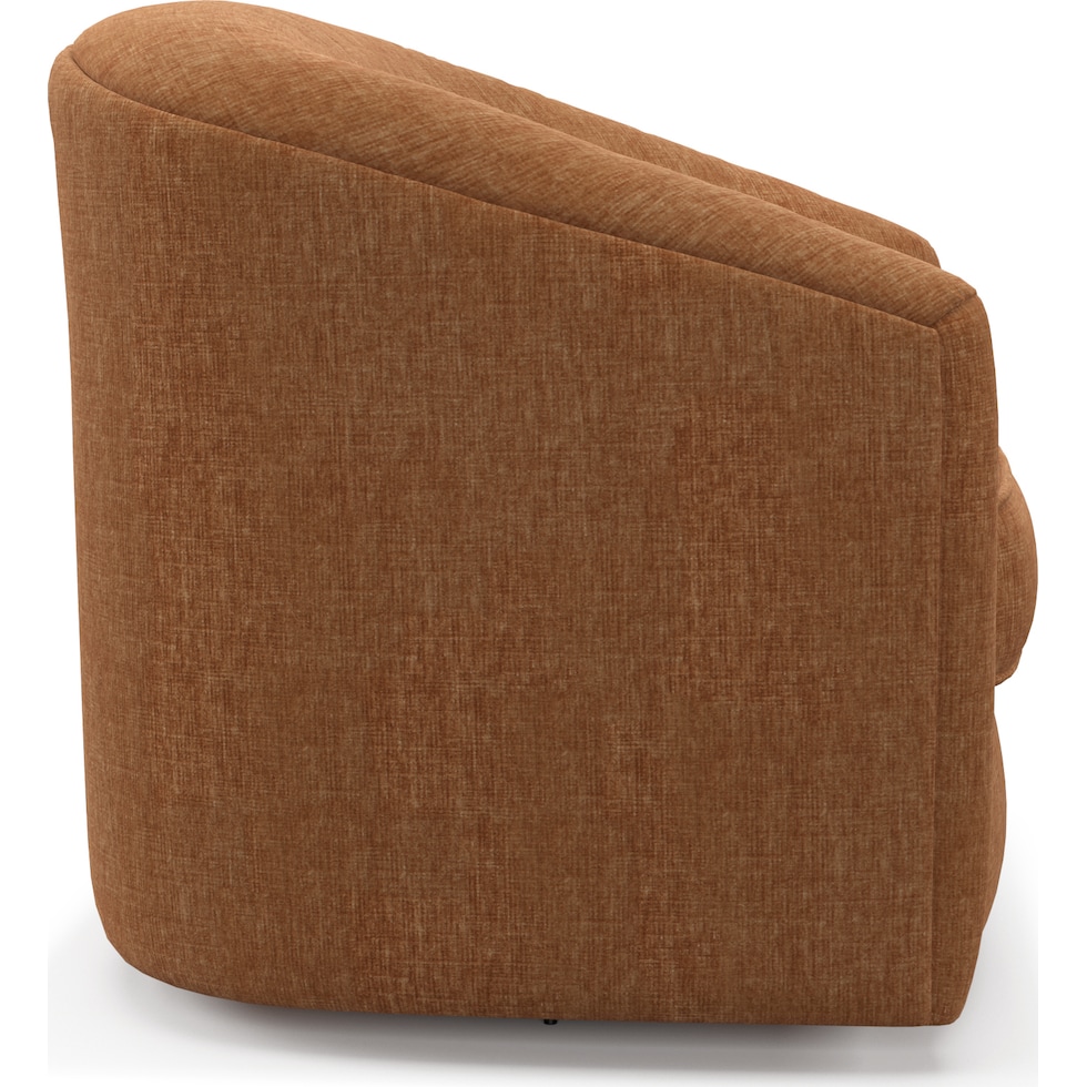 mazzy orange accent chair   