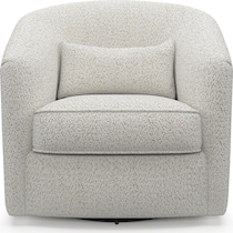mazzy white accent chair   