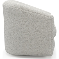 mazzy white accent chair   