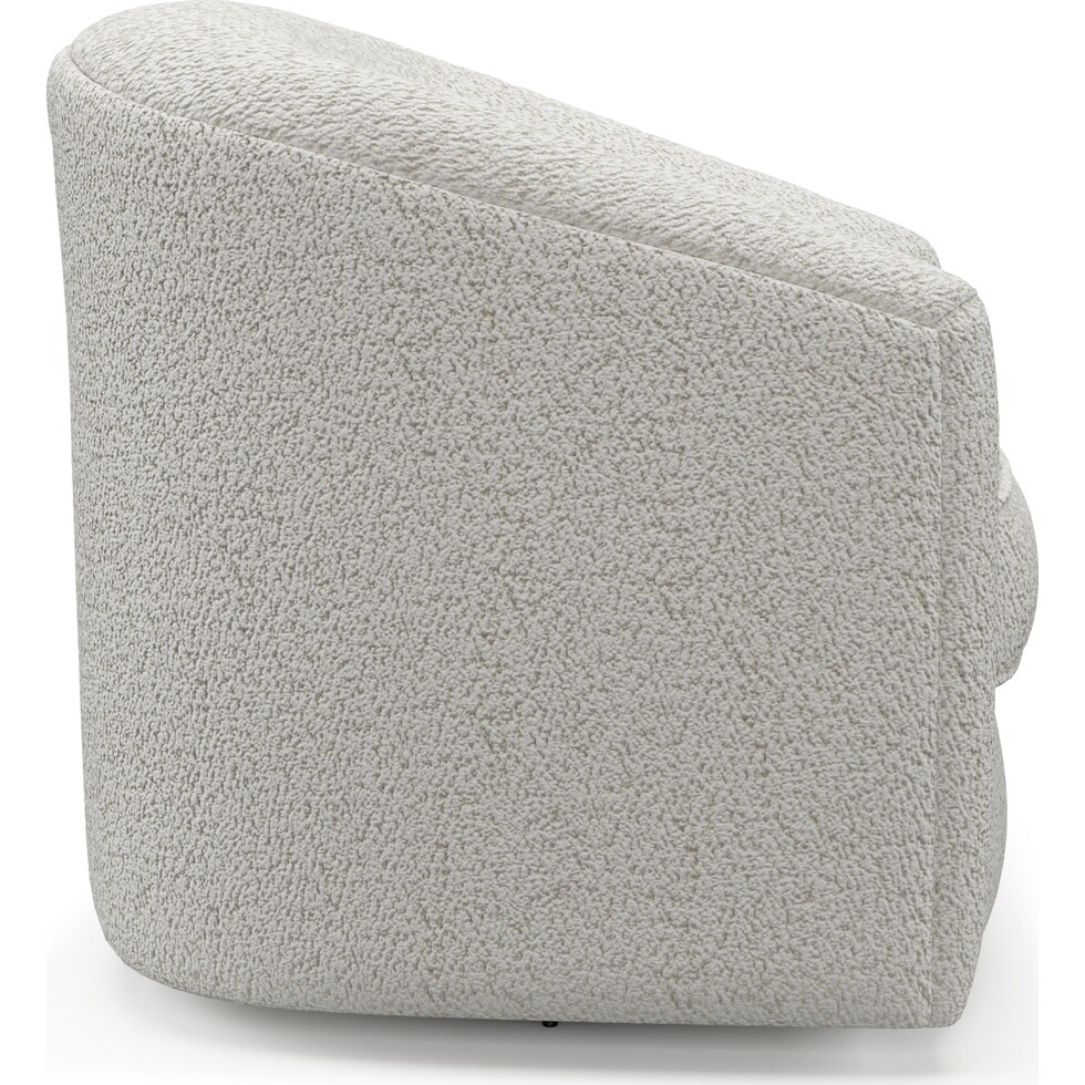 mazzy white accent chair   