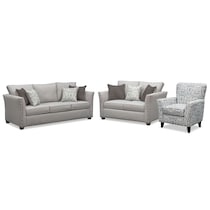mckenna gray  pc living room w chair   