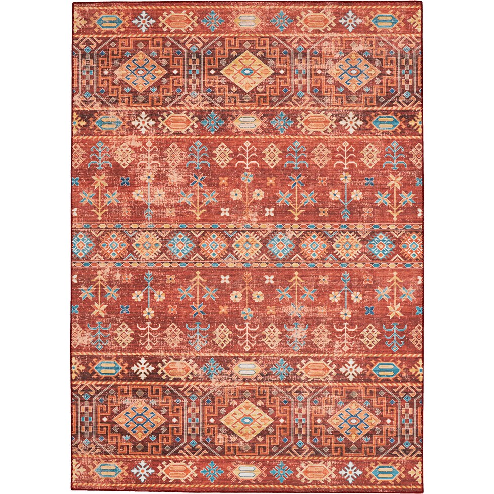 mcphee red area rug  x    