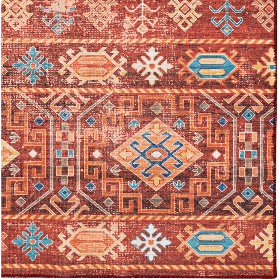 mcphee red area rug  x    