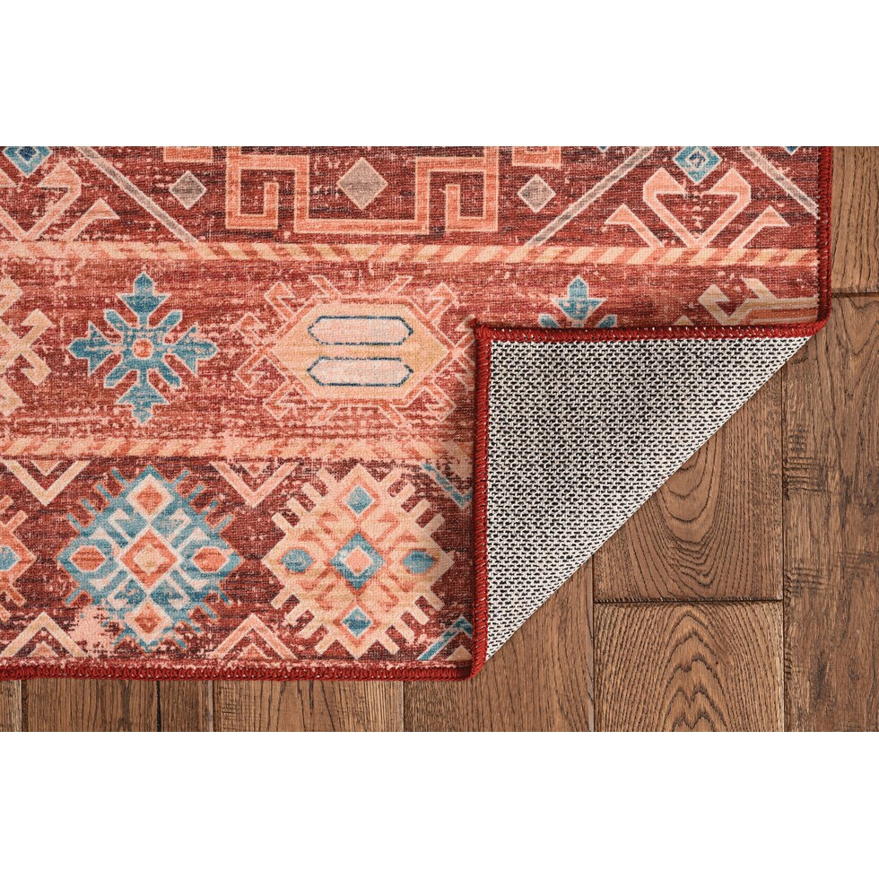 mcphee red area rug  x    