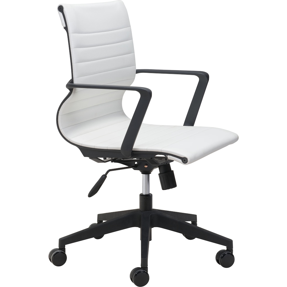 medine white office chair   