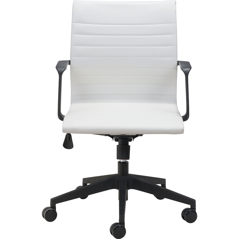 medine white office chair   