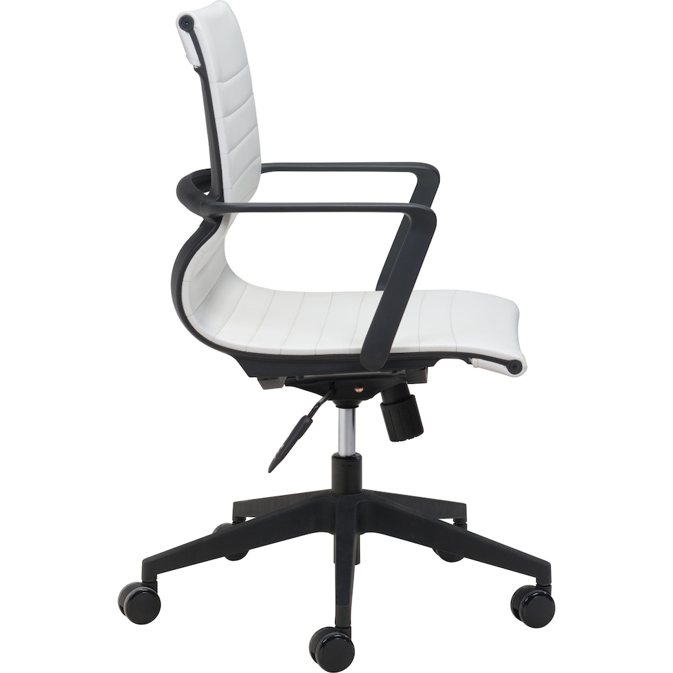 medine white office chair   