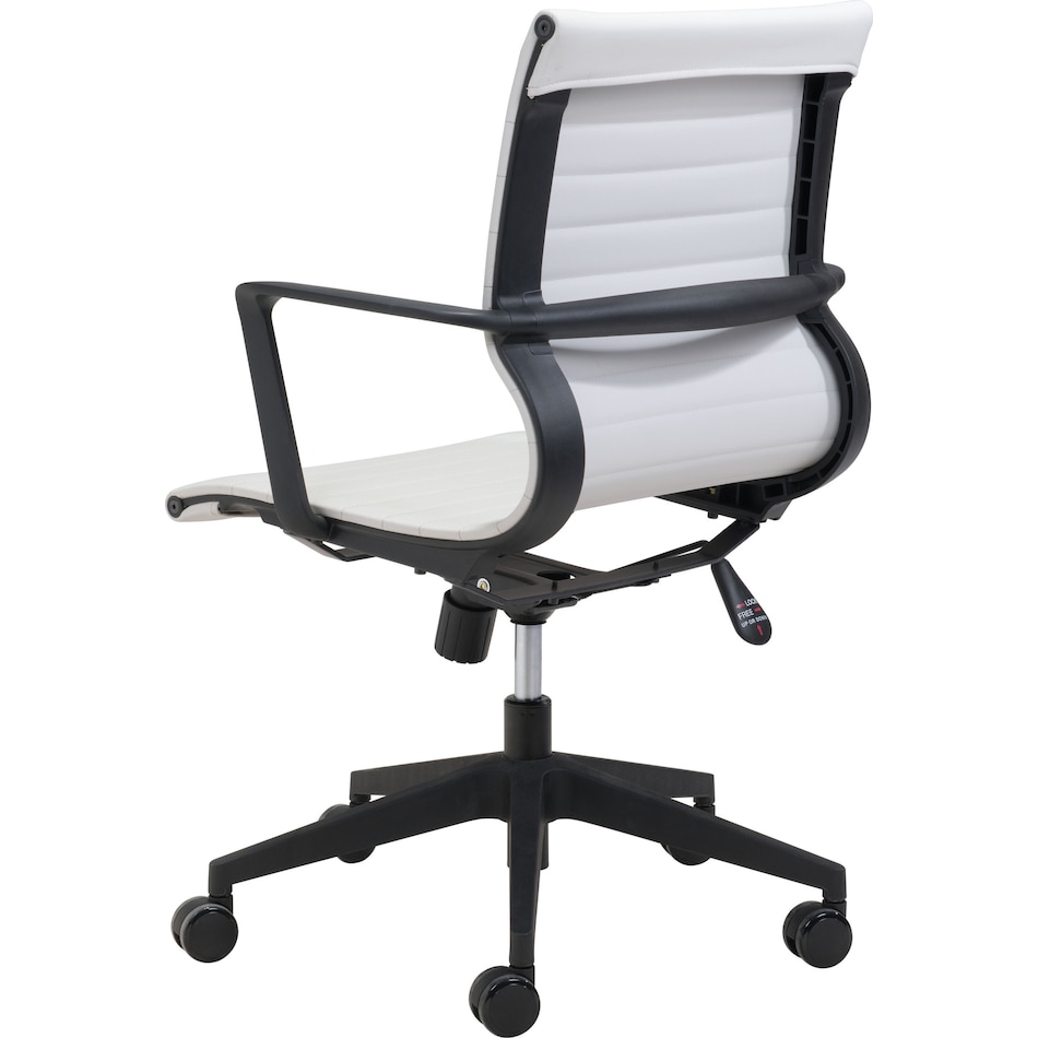 medine white office chair   