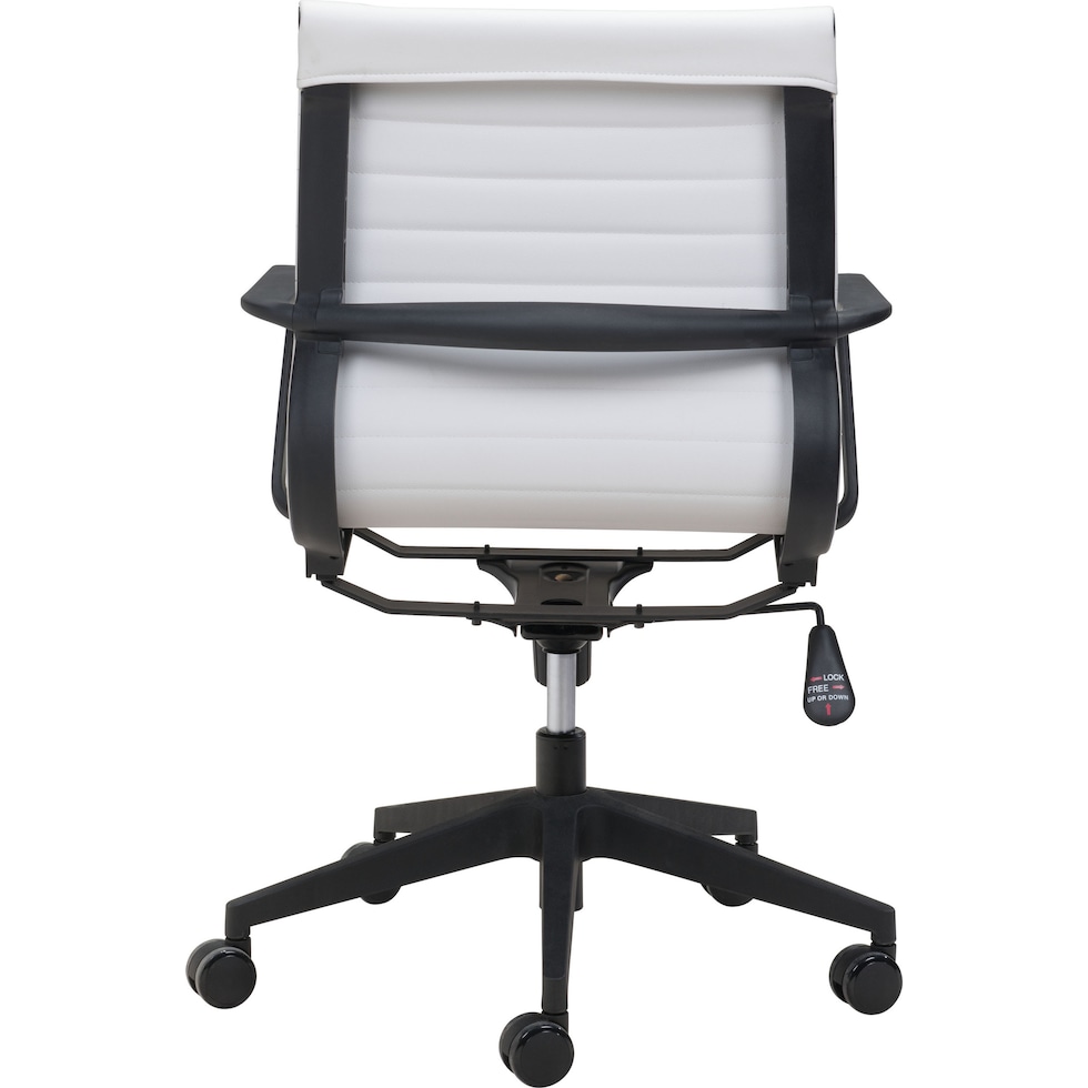 medine white office chair   