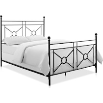 meera black king bed   