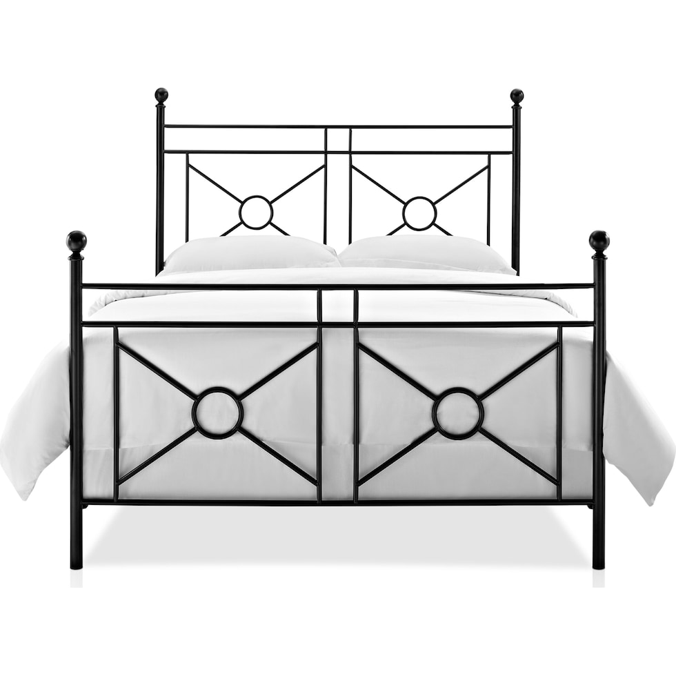 meera black king bed   