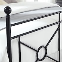 meera black king bed   