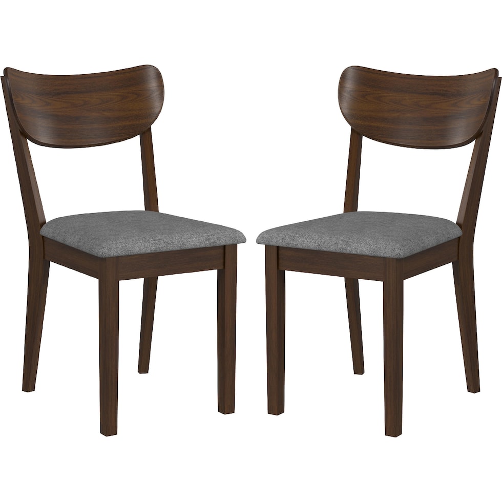 meera dark brown dining chair   