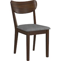 meera dark brown dining chair   