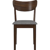 meera dark brown dining chair   