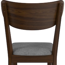 meera dark brown dining chair   