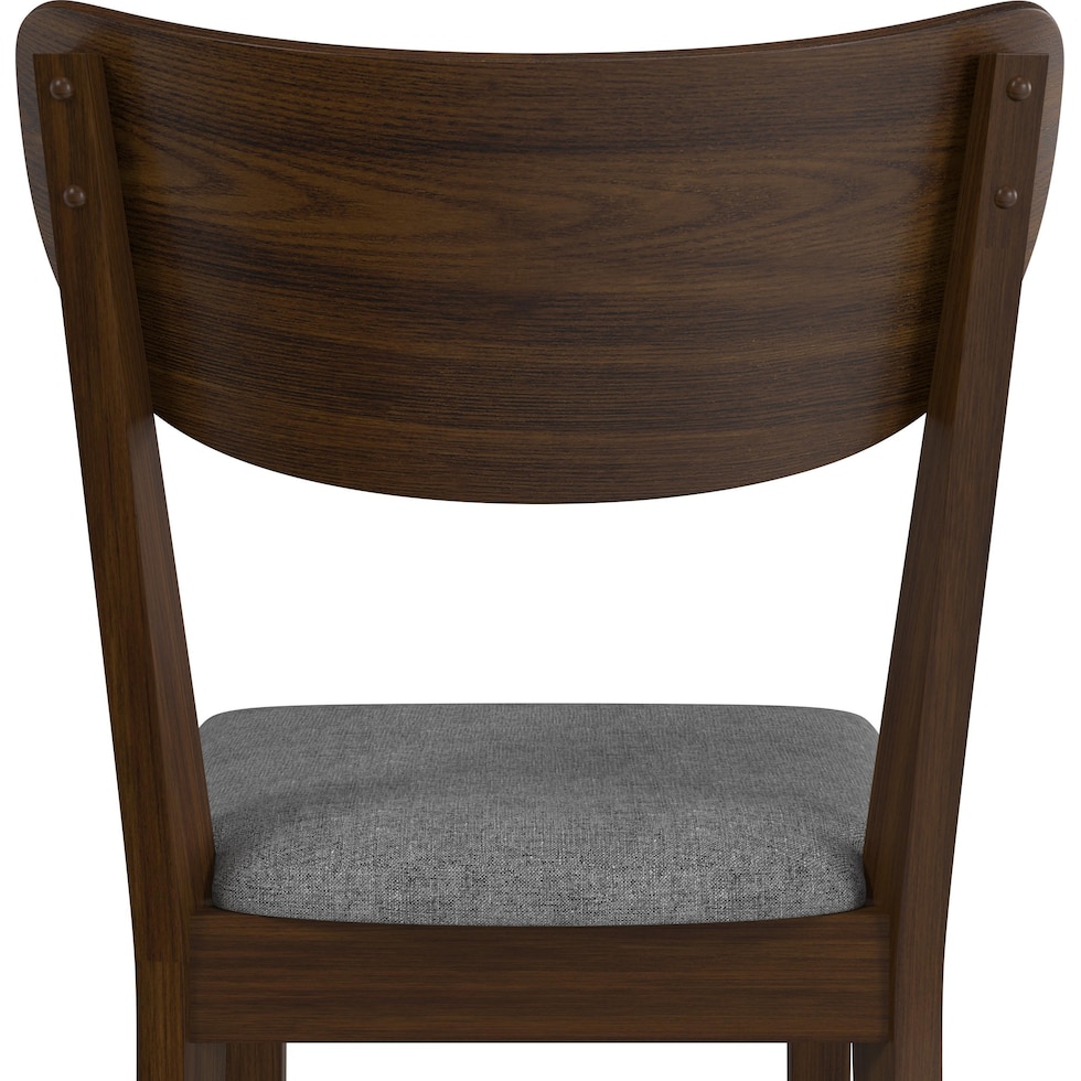 meera dark brown dining chair   