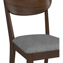 meera dark brown dining chair   