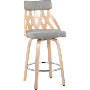 Meja Counter-Height Stool - Gray/Natural