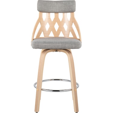Meja Counter-Height Stool - Gray/Natural