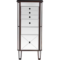 mekia dark espresso glass armoire   