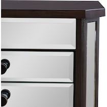 mekia dark espresso glass armoire   