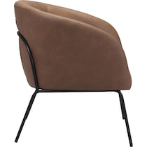 melanie light brown accent chair   